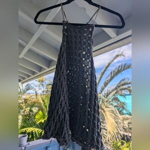 We the Free (Free People FP) distressed grey halter